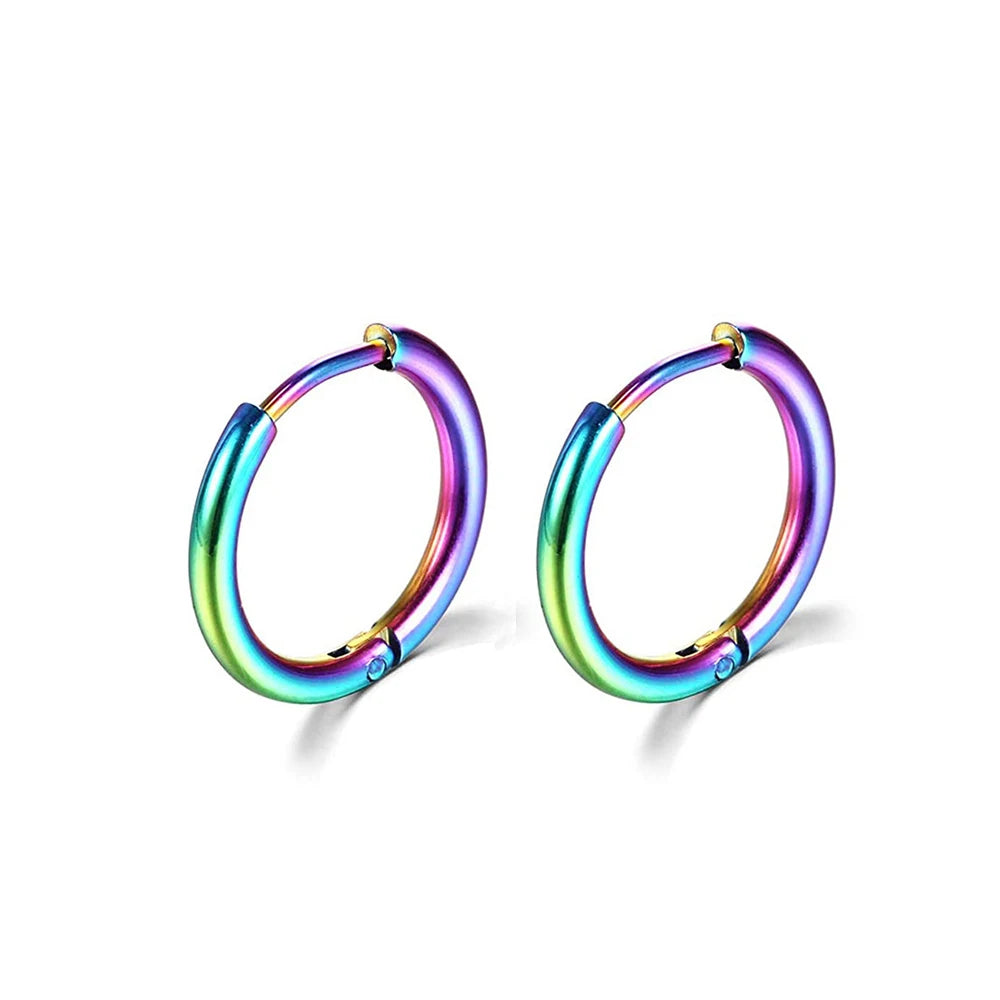 1 Par Aretes de Aro de Acero Inoxidable para Mujer y Hombre Color Oro Pequeños Aretes Joyería de Niña Pendientes Mujer Aretes Perforación de Cartílago