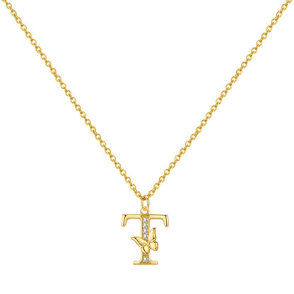 PANPOKI 925 Sterling Silver 18K Gold Heart-shaped Lock Key Necklace Pendant Necklace for Women Birthday Gifts Wedding Jewelry