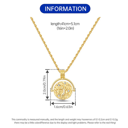 PANPOKI 925 Sterling Silver 18K Gold Heart-shaped Lock Key Necklace Pendant Necklace for Women Birthday Gifts Wedding Jewelry