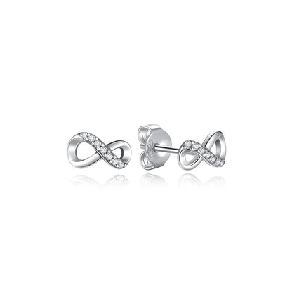 Original 925 Sterling Silver Earrings 2026 Stud Hoop Crystal Earings For Women Rose Gold Crown Heart Infinity Bee Earing Jewelry