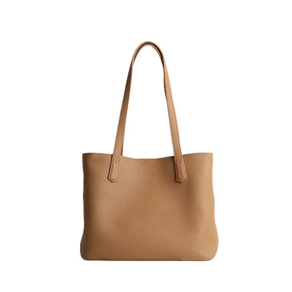 Hot Sale Classic All-match Minimalist Business Style Large Women Tote Bag A4 Laptop Cowhide Leather Female Underarm Handbag
