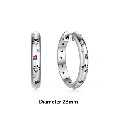 Original 925 Sterling Silver Earrings 2026 Stud Hoop Crystal Earings For Women Rose Gold Crown Heart Infinity Bee Earing Jewelry