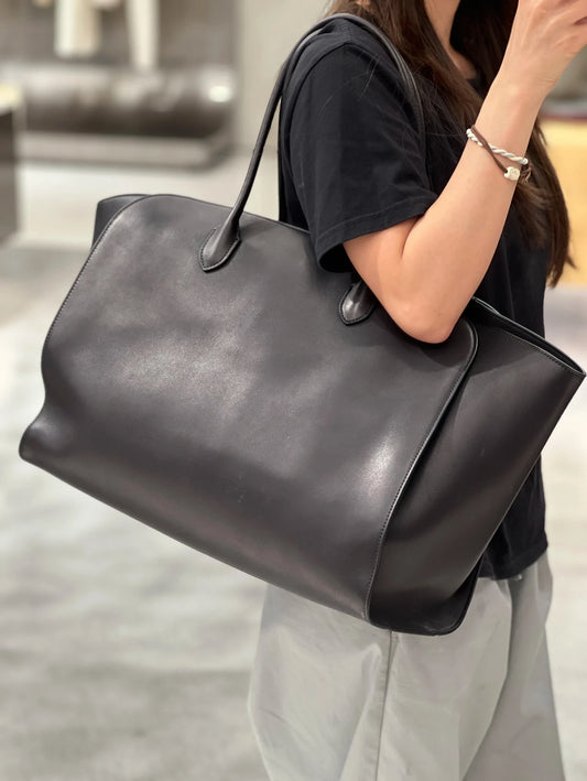 Tote Bag High Quality Genuine Leather Large Capacity Marlo 17/14 Shoulder Bag Handbag Soft Cowhide Casual Suede Women's Bag