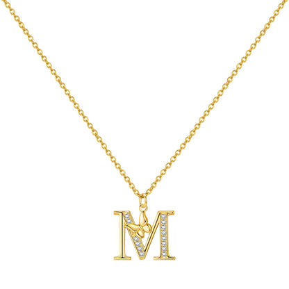 PANPOKI 925 Sterling Silver 18K Gold Heart-shaped Lock Key Necklace Pendant Necklace for Women Birthday Gifts Wedding Jewelry