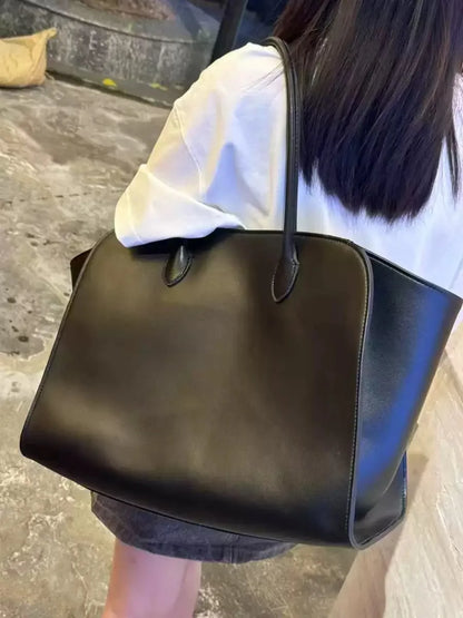 Tote Bag High Quality Genuine Leather Large Capacity Marlo 17/14 Shoulder Bag Handbag Soft Cowhide Casual Suede Women's Bag