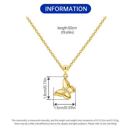 PANPOKI 925 Sterling Silver 18K Gold Heart-shaped Lock Key Necklace Pendant Necklace for Women Birthday Gifts Wedding Jewelry