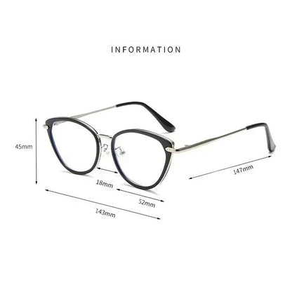 2025 Fashion Cat Eye Photochromic Myopia Glasses for Women Outdoor Color Changing UV Protection Sunglasses Near Sight Eyeglasses