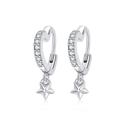 Original 925 Sterling Silver Earrings 2026 Stud Hoop Crystal Earings For Women Rose Gold Crown Heart Infinity Bee Earing Jewelry